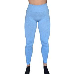 Gymshark Adapt Light  Blue Seamless Leggings Women Size Small